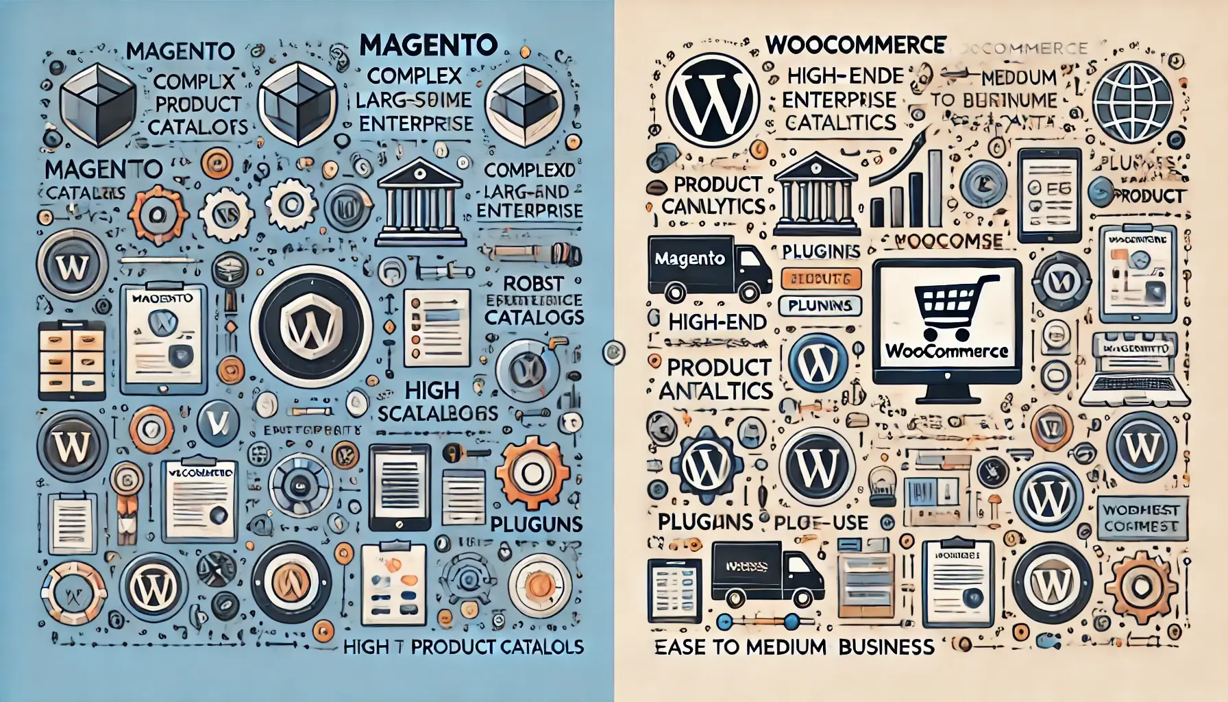 webshop komparacija magento i woocommerce